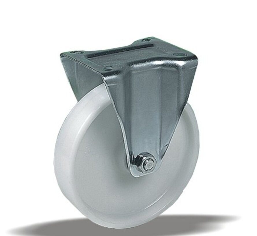 standardno fiksno kolo + trdno poliamidno kolo Ø100 x W35mm Za  200kg Prod ID: 42845