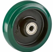 LIV SYSTEMS Kolo 125 mm iz nerjavnega jekla, elastična guma, 200 kg