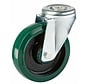 stainless steel Swivel castor + elastic rubber tyre Ø160 x W50mm for  300kg Prod ID: 42265