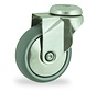Swivel castor +  polyethylene thread Ø100 x W24mm for 70kg Prod ID: 44831