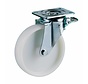 de gran resistencia Rueda giratoria con freno + rueda de poliamida maciza Ø200 x W50mm para 500kg Prod ID: 42573