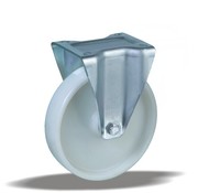 LIV SYSTEMS Rueda fija + rueda de poliamida maciza Ø160 x W44mm para 400kg