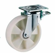 LIV SYSTEMS Ruota girevole con freno totale 200 mm per carichi pesanti, 500 kg
