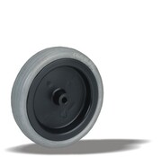 LIV SYSTEMS Kolo 75 mm za pohištvo, guma, drsni ležaj, izvrtina osi 6 mm, 50 kg