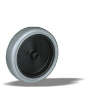 LIV SYSTEMS Kolo 100 mm za pohištvo, termoplastična guma (TPR), drsni ležaj, 80 kg