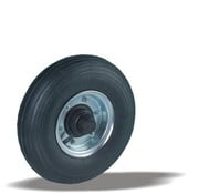 LIV SYSTEMS Kolo 350 mm, črna guma, kroglični ležaj, izvrtina osi 25 mm, 300 kg