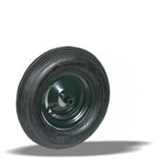 LIV SYSTEMS Roue 400 mm, pneumatique, palier lisse, alésage 12 mm, 150 kg