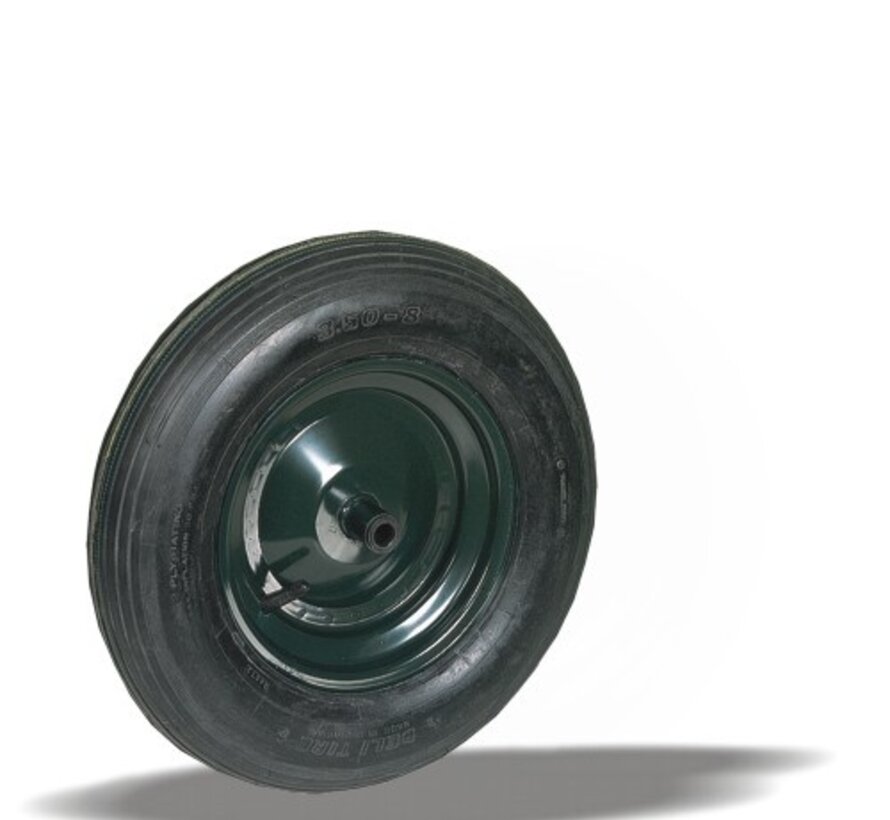 para suelos rugosos rueda + neumático  Ø400 x W100mm para 150kg Prod ID: 19854