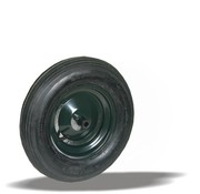 LIV SYSTEMS Ruota singola 400 mm, pneumatico, boccola, foro asse 14 mm, 150 kg