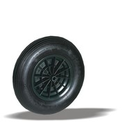 LIV SYSTEMS kolo + črna pnevmatika Ø400 x W100mm Za 150kg
