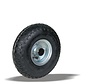 for rough floors wheel + black pneumatic  Ø220 x W65mm for  200kg Prod ID: 31864