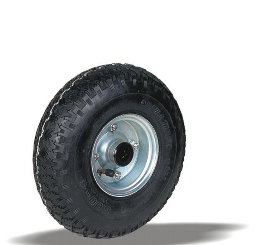 Roue 220 mm, pneumatique, roulement à rouleaux, alésage 20 mm, 200 kg, Réf. 2-302