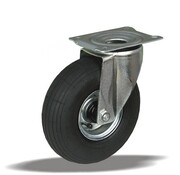 LIV SYSTEMS Roulette pivotante 260 mm, pneumatique, platine 175x140 mm, 200 kg