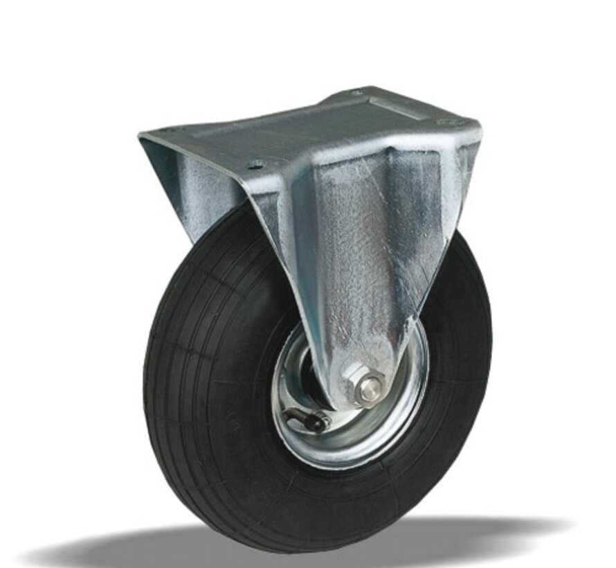 Bockrolle 220 mm, Luftbereifung, Rollenlager, Platte 175x140 mm, 200 kg, Art. 2-304 ISO