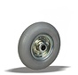 Ruota singola 200 mm, pneumatico, cuscinetto a rulli, foro asse 20 mm, 75 kg, Art. 2-512 ISO