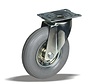 Swivel castor + grey pneumatic  Ø200 x W50mm for 75kg Prod ID: 62098