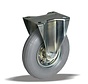 for rough floors Fixed  castor + grey pneumatic  Ø200 x W50mm for  75kg Prod ID: 62099