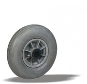LIV SYSTEMS Ruota singola 200 mm, pneumatico, boccola, foro asse 20 mm, 60 kg
