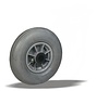 Wheel 200 mm, pneumatic tyre, roller bearing, axle hole 20 mm, 60 kg, Art. 2-633 ISO