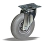 Swivel castor 200 mm, pneumatic tyre, roller bearing, plate 135x110 mm, 60 kg, Art. 2-406 ISO