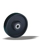 Kolo 160 mm za velike obremenitve, litoželezo, kroglični ležaj, izvrtina osi 20 mm, 900 kg, Šifra 2-150-32K
