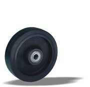 LIV SYSTEMS roue + pneu en caoutchouc noir Ø160 x W50mm pour 500kg