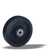 LIV SYSTEMS Schwerlast-Rad 200 mm, Gummi schwarz, Achsloch 20 mm, 600 kg