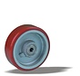 Schwerlast Rad + spritzgegossene Polyurethan-Lauffläche Ø125 x W40mm für 300kg Prod ID: 42345