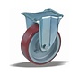 heavy duty Fixed  castor + injection-moulded polyurethane tread Ø100 x W40mm for  250kg Prod ID: 42383