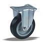 heavy duty Fixed  castor + black rubber tyre Ø100 x W40mm for  170kg Prod ID: 42544