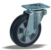 LIV SYSTEMS Vrtljivo kolo 200 mm za velike obremenitve, črna guma, 500 kg