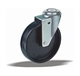 Swivel castor + solid polypropylene wheel Ø50 x W25mm for 50kg Prod ID: 39305
