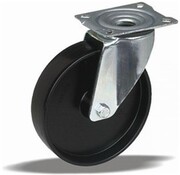 LIV SYSTEMS Rueda giratoria + rueda de poliamida maciza Ø160 x W44mm para 400kg