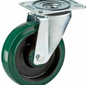 LIV SYSTEMS Vrtljivo kolo 100 mm, elastična guma, plošča 105x85 mm, 150 kg