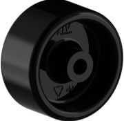 LIV SYSTEMS Roue 50 mm pour meubles, polypropylène, alésage 6 mm, 50 kg