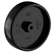 LIV SYSTEMS Ruota singola 100 mm per mobili, polipropilene, foro asse 6 mm, 80 kg