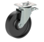 lourde charge Roulette pivotante avec frein + roue en fonte pleine Ø200 x W50mm pour 800kg Prod ID: 42533