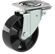 LIV SYSTEMS Roulette pivotante avec frein total 160 mm, 400 kg