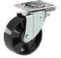 heavy duty Swivel castor with brake + solid polyamide wheel Ø160 x W50mm for  400kg Prod ID: 42565