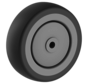 Apparate-Rad 100 mm, Polypropylen, Kugellager, Achsloch 8,3 mm, 85 kg, Art. 2-813-20K