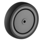 Koło 125 mm aparaturowe, polipropylen, łożysko kulkowe, otwór osi 8,3 mm, 100 kg, Nr art. 2-817-25K