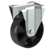 LIV SYSTEMS Bockrolle + solides Polyamidrad Ø160 x W50mm für 400kg