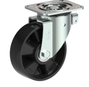 LIV SYSTEMS Ruota girevole + ruota in poliammide solida Ø160 x W50mm per 400kg