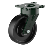 LIV SYSTEMS Swivel castor + solid cast iron wheel Ø160 x W50mm for 900kg