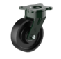 Heavy duty swivel castor 160 mm, cast iron, ball bearing, plate 135x110 mm, 900 kg, Art. 2-336 ISO