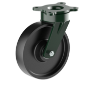 LIV SYSTEMS Rueda giratoria + rueda de hierro fundido macizo Ø200 x W50mm para 1100kg