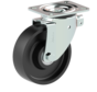 Swivel castor + solid cast iron wheel Ø160 x W50mm for 600kg Prod ID: 56392