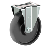 LIV SYSTEMS Rueda fija 200 mm para cargas pesadas, fundición de hierro, 800 kg