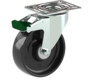 Standard Roulette pivotante avec frein + Roue en polyamide solide Ø125 x W35mm pour 250kg Prod ID: 42844
