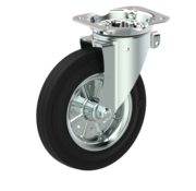 LIV SYSTEMS Ruota girevole 160 mm per cassonetti raccolta rifiuti, 200 kg